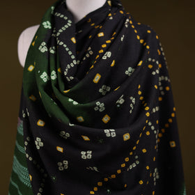 Kutch mirror work handwoven bandhani bagida merino wool