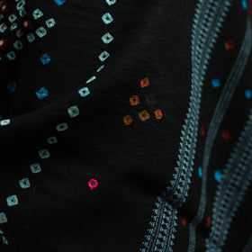 Kutch mirror work handwoven bandhani bagida woolen shawl 06