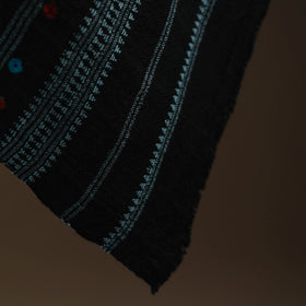 Kutch mirror work handwoven bandhani bagida woolen shawl 06