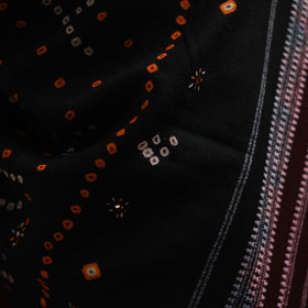 Kutch mirror work handwoven bandhani bagida woolen shawl 25