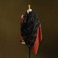 Kutch mirror work handwoven bandhani merino wool shawl 46