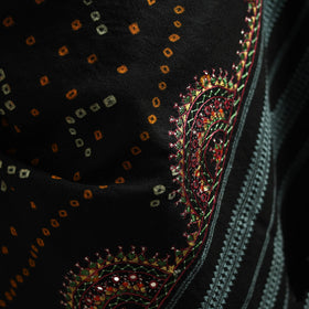 Kutch mirror work handwoven neran embroidery bandhani