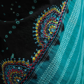 Kutch mirror work handwoven neran embroidery bandhani