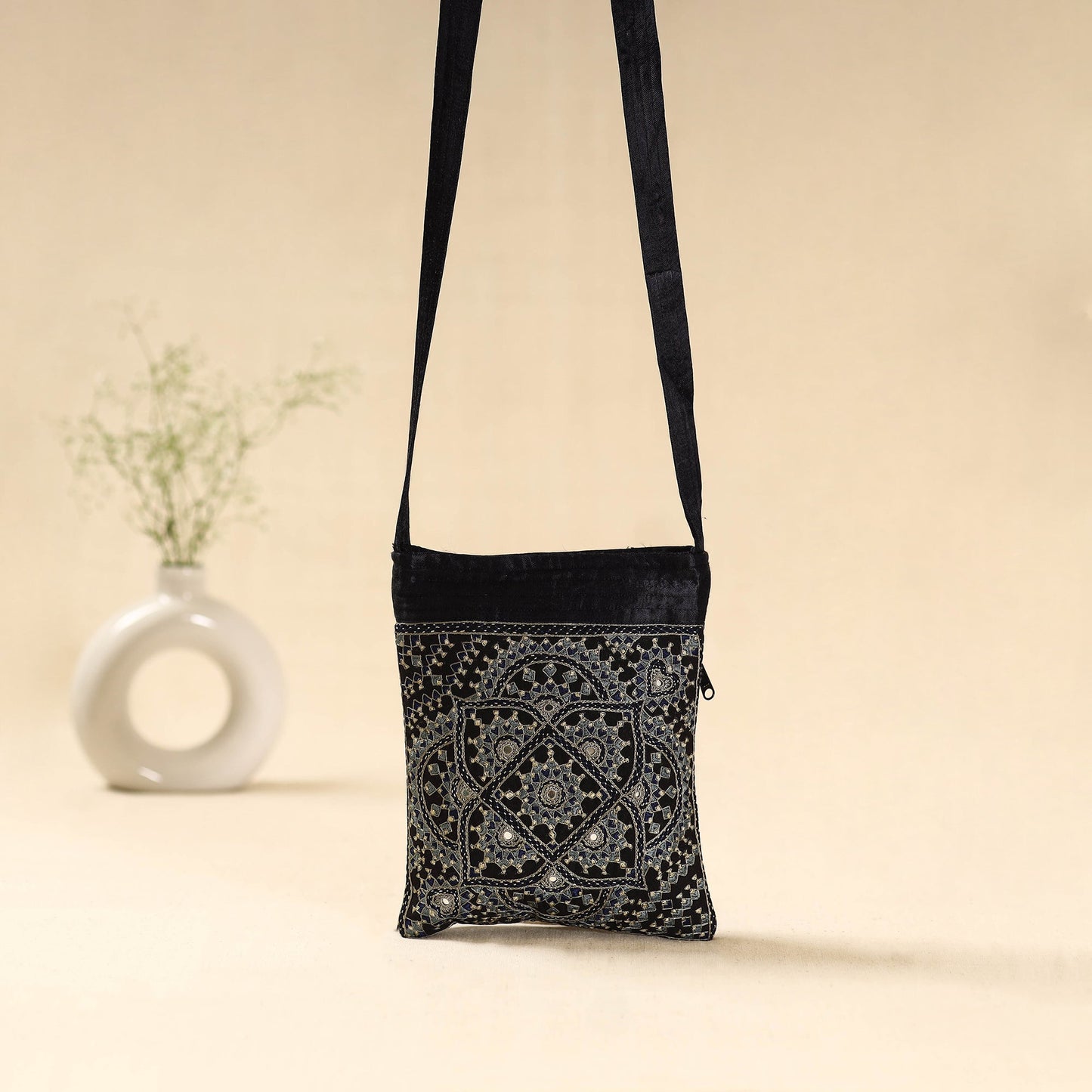 Kutch neran hand embroidered sling bag 48 - handcrafted