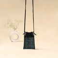 Kutch neran hand embroidered sling dori mobile pouch 214