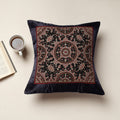  Kutch Neran Hand Embroidery Mashru Silk Cushion Cover 