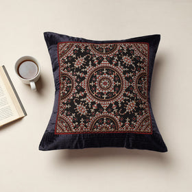  Kutch Neran Hand Embroidery Mashru Silk Cushion Cover 