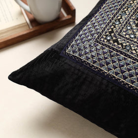 Buy Kutch Neran Hand Embroidery Mashru Silk Cushion Cover Online at iTokri.com