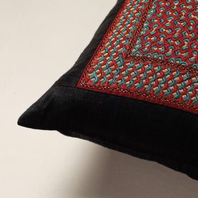 Buy Kutch Neran Hand Embroidery Raw Silk Cushion Cover Online at iTokri.com