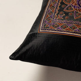  Kutch Pakko Bherni Hand Embroidery Mashru Silk Cushion Cover Online at iTokri.com