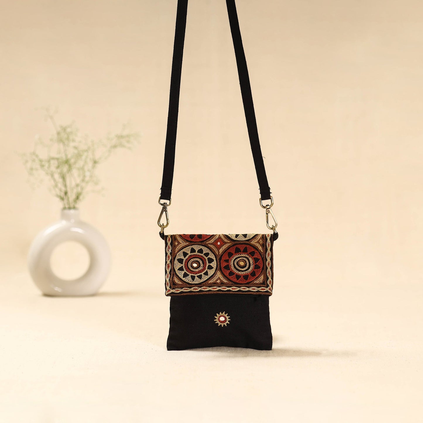Kutch pakko hand embroidered sling bag 84 - handcrafted