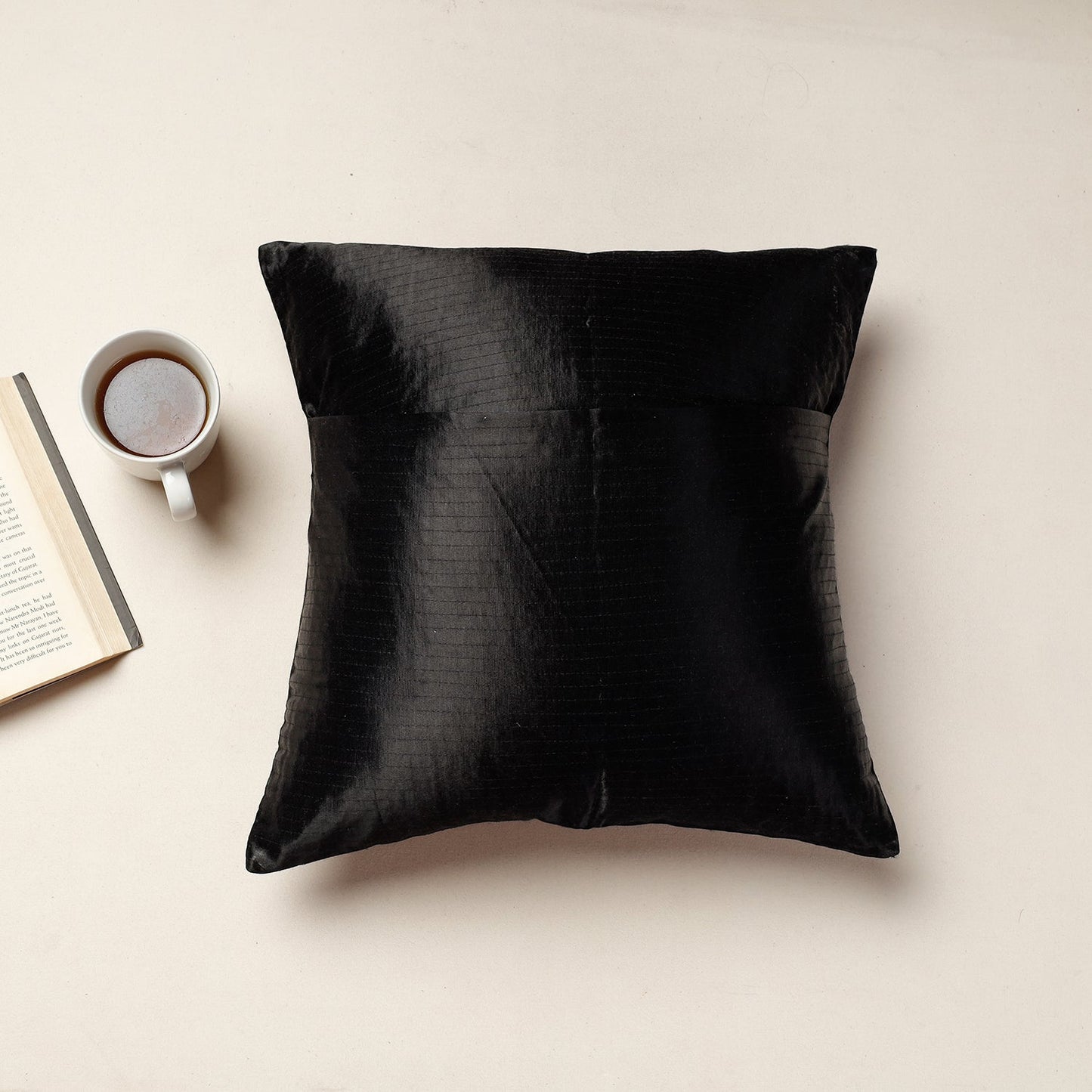  Kutch Pakko Hand Embroidery Mashru Silk Cushion Cover 