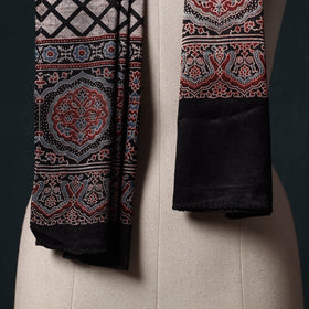 Kutch printed mashru silk stole 04 - handcrafted