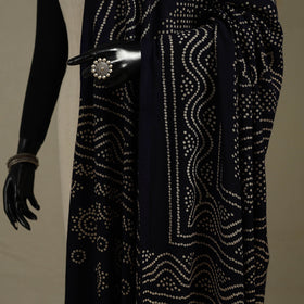 Kutch printed rayon dupatta 46 - handcrafted