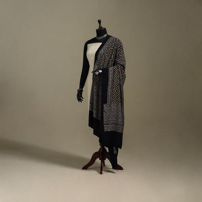 Kutch printed rayon dupatta 47 - handcrafted