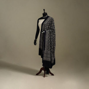 Kutch printed rayon dupatta 48 - handcrafted