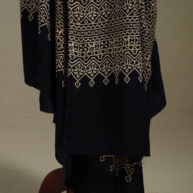 Kutch printed rayon dupatta 49 - handcrafted