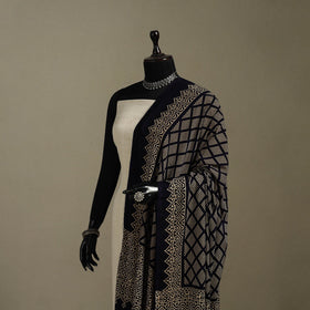 Kutch printed rayon dupatta 49 - handcrafted