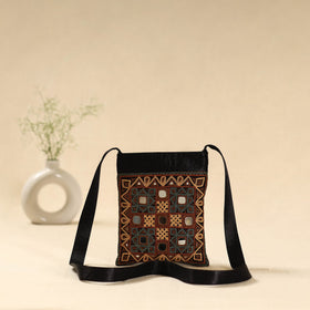 Kutch rabari hand embroidered sling bag 55 - handcrafted