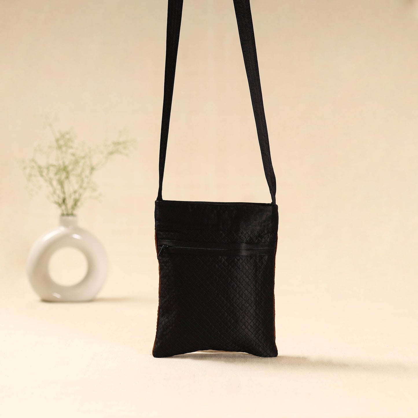 Kutch rabari hand embroidered sling bag 55 - handcrafted