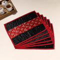  Black Tagai Embroidery Table Mats