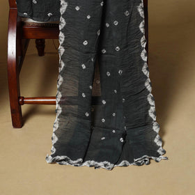 Kutch tie-dye bandhani satin cotton 3pc unstitched dress