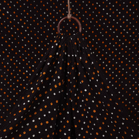 Black - kutch tie-dye cotton bandhani fabric 08