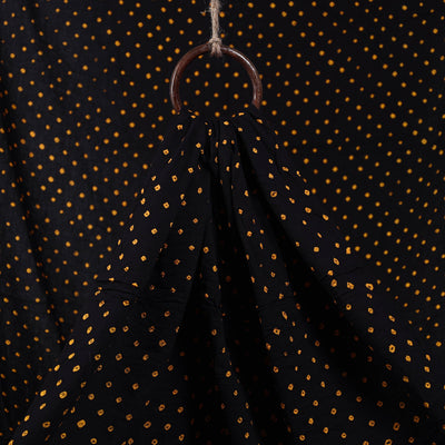 Black - kutch tie-dye cotton bandhani fabric 11