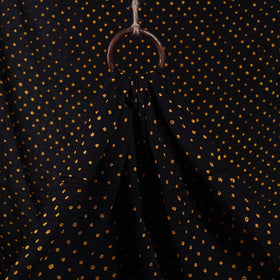 Black - kutch tie-dye cotton bandhani fabric 11