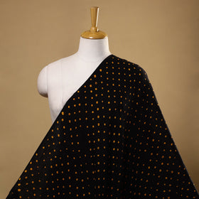 Black - kutch tie-dye cotton bandhani fabric 11