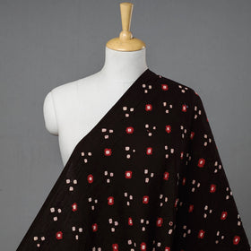 Black - kutch tie-dye cotton bandhani fabric 15