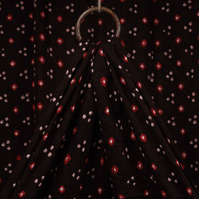 Black - kutch tie-dye cotton bandhani fabric 15