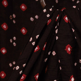 Black - kutch tie-dye cotton bandhani fabric 15