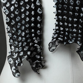 Black - Kutch Tie-Dye Cotton Bandhani Stole 19