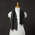 Black - kutch tie & dye georgette bandhani stole 08