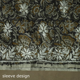 Lucknowi chikankari hand work bagru block print unstitched