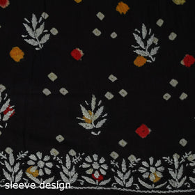 Lucknowi chikankari work bandhani unstitched kurta material