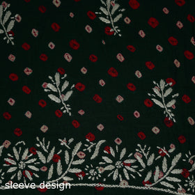 Lucknowi chikankari work bandhani unstitched kurta material