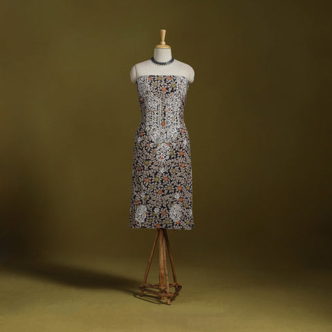 Lucknowi chikankari work kalamkari unstitched kurta