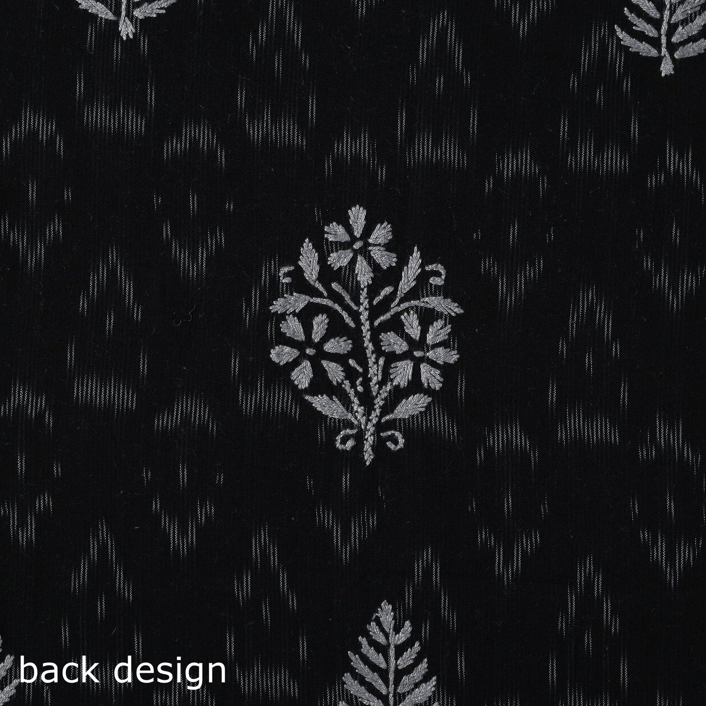 Lucknowi chikankari work pochampally ikat unstitched kurta