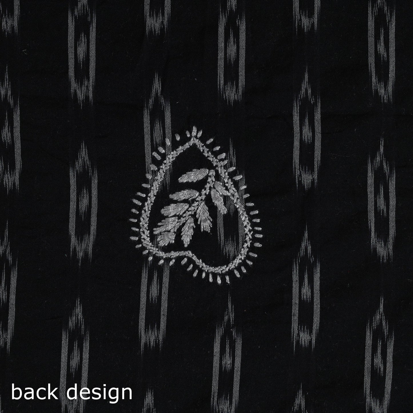 Lucknowi chikankari work pochampally ikat unstitched kurta