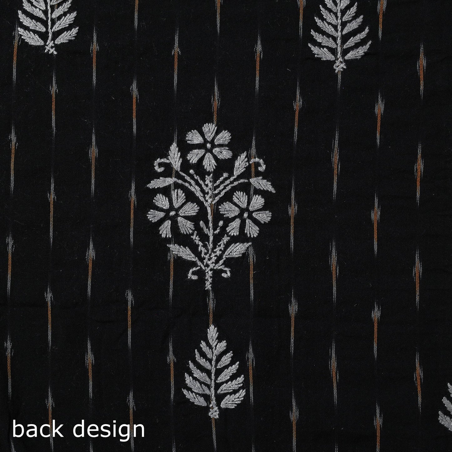 Lucknowi chikankari work pochampally ikat unstitched kurta