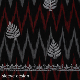 Lucknowi chikankari work pochampally ikat unstitched kurta