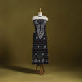 Lucknowi chikankari work pochampally ikat unstitched kurta