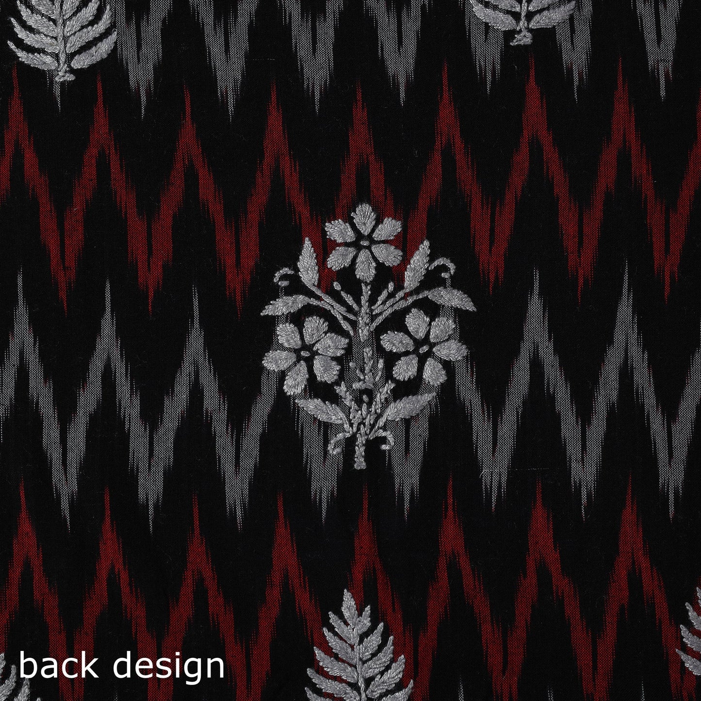 Lucknowi chikankari work pochampally ikat unstitched kurta