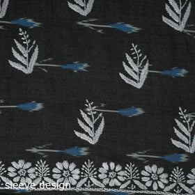 Lucknowi chikankari work pochampally ikat unstitched kurta