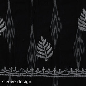 Lucknowi chikankari work pochampally ikat unstitched kurta