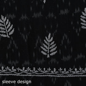 Lucknowi chikankari work pochampally ikat unstitched kurta