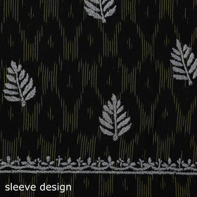 Lucknowi chikankari work pochampally ikat unstitched kurta