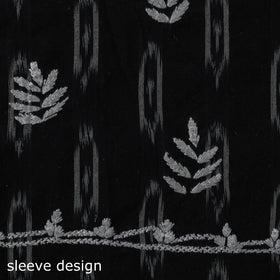 Lucknowi chikankari work pochampally ikat unstitched kurta